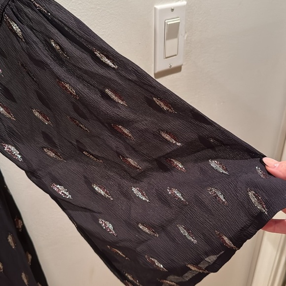 Iro Paris Paula Metallic Tie Front dress Fr36/US 4 - Picture 5 of 7